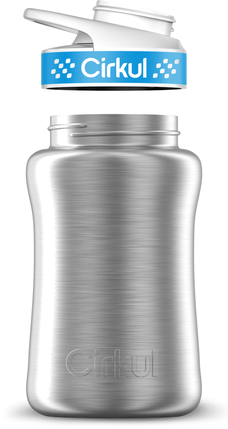 Add-on: 12oz. Stainless Steel Bottle & Comfort Grip Lid