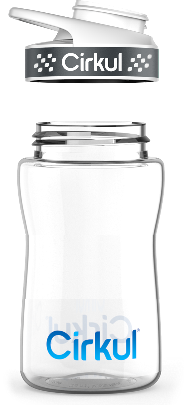 Reward: 12oz. Plastic Bottle & Comfort Grip Lid