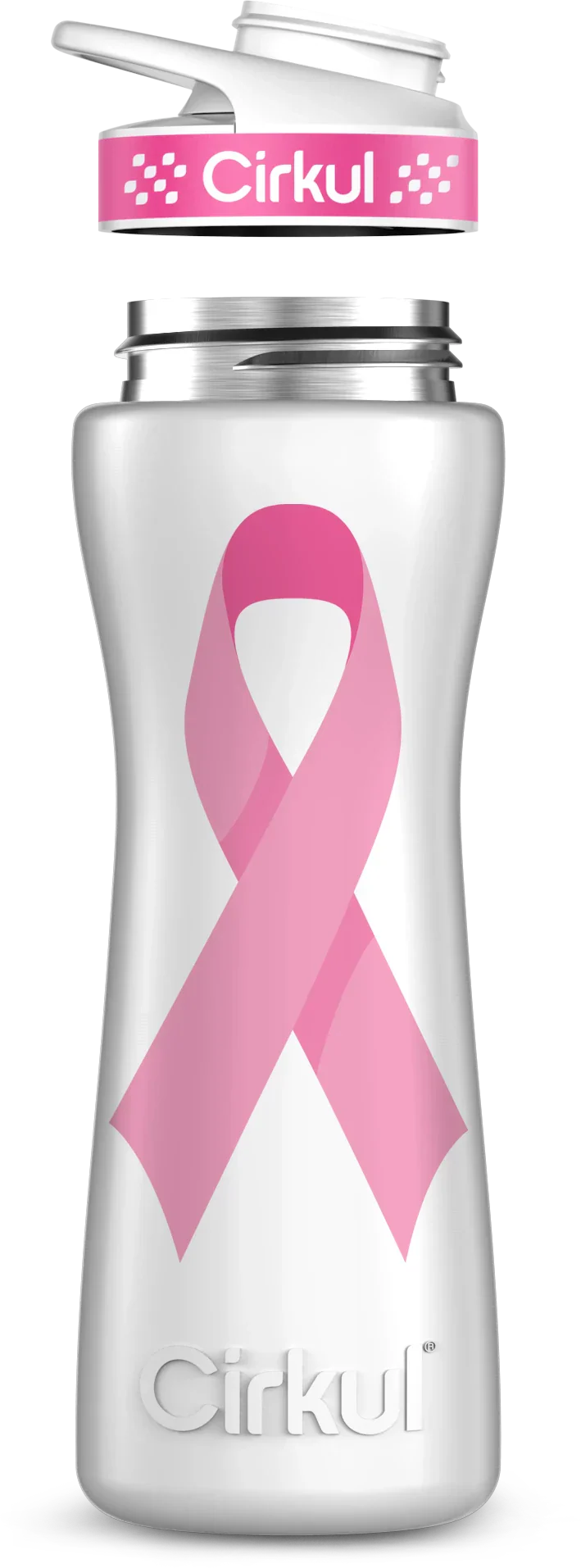 Breast Cancer Awareness Ribbon Bottle