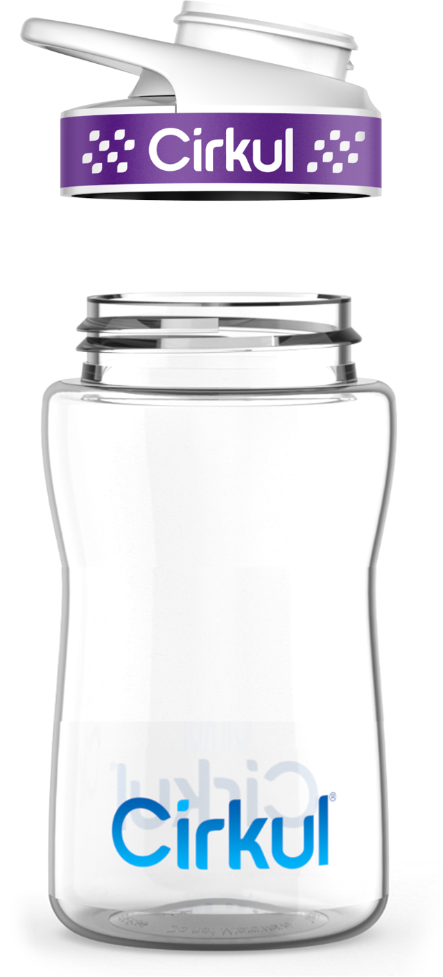 Reward: 12oz. Plastic Bottle & Comfort Grip Lid