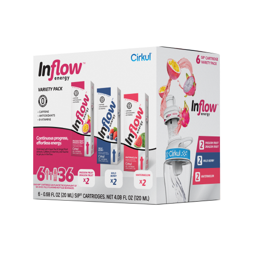 Base: Inflow Energy Flavor Cartridge Variety Pack, 6-Pack