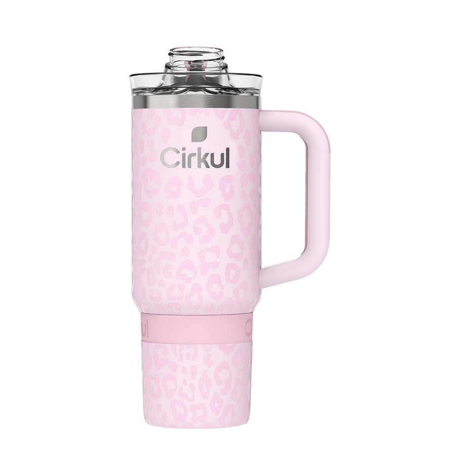 CX: Limited Edition: 30oz. Azalea Leopard Travel StrawSip™ Tumbler