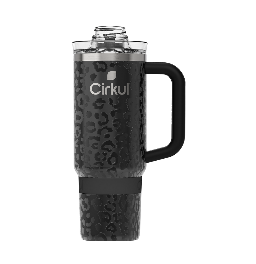 CX: Limited Edition: 30oz. Black Leopard Travel StrawSip™ Tumbler