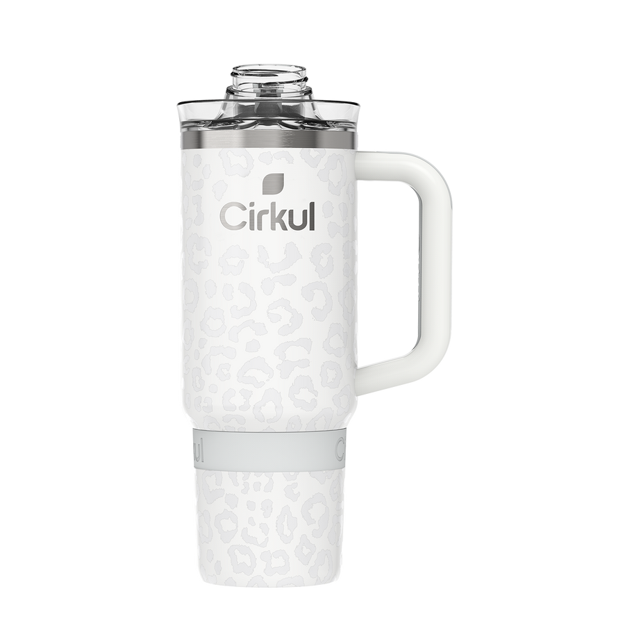 CX: Limited Edition: 30oz. Cream Leopard Travel StrawSip™ Tumbler