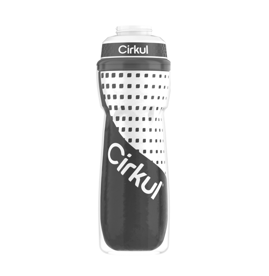 Limited Edition: 22oz. Gray Insulated Squeeze Plastic Bottle & Sport Lid