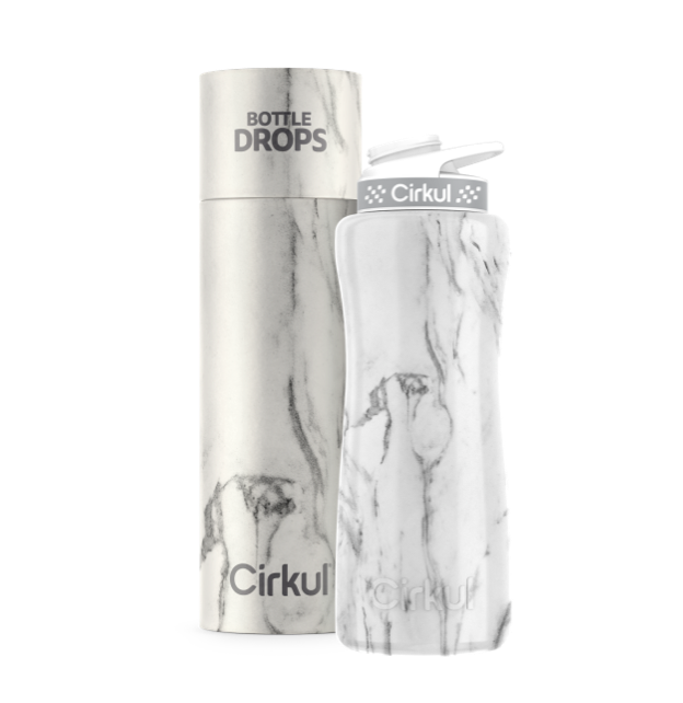 CX: Limited Edition: White Marble 32oz. Stainless Steel Bottle & Lid